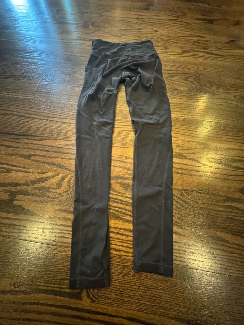 Athleta Black salutation leggings